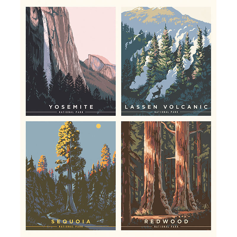 National Parks - California Pillow Multi Panel Primary Image