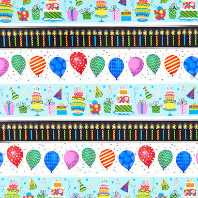 Party Time - Border Stripe Multi Yardage