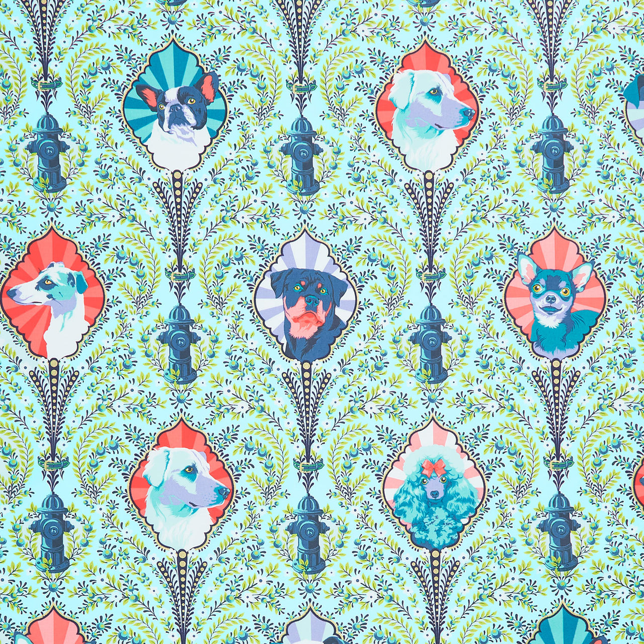 Besties - Puppy Dog Eyes Bluebell Yardage Primary Image
