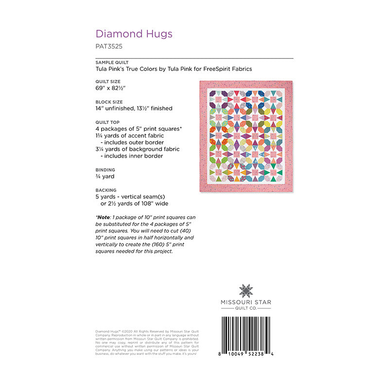 Diamond Hugs Quilt Pattern by Missouri Star Alternative View #1