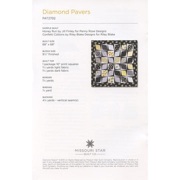 Diamond Pavers Quilt Pattern by Missouri Star