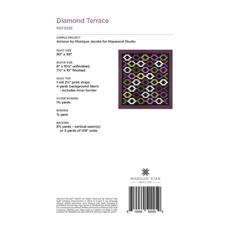 Diamond Terrace Pattern Diamond Terrace Quilt Pattern by Missouri Star