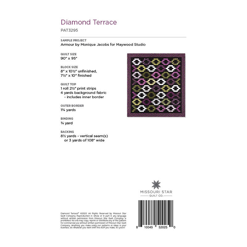 Diamond Terrace Quilt Pattern by Missouri Star Alternative View #1