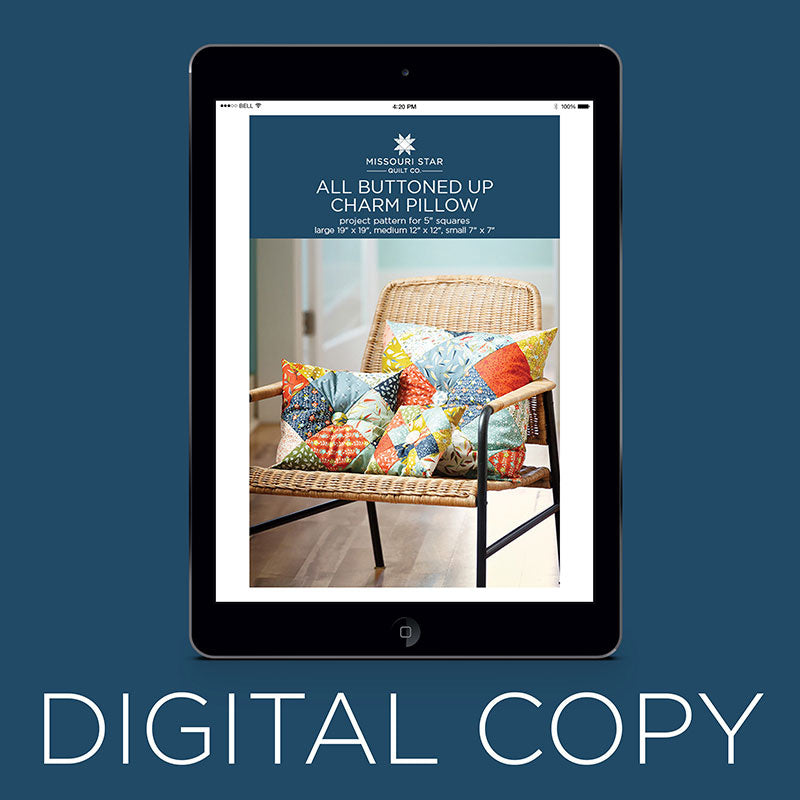 Digital Download - All Buttoned Up Charm Pillow Pattern by Missouri Star Primary Image