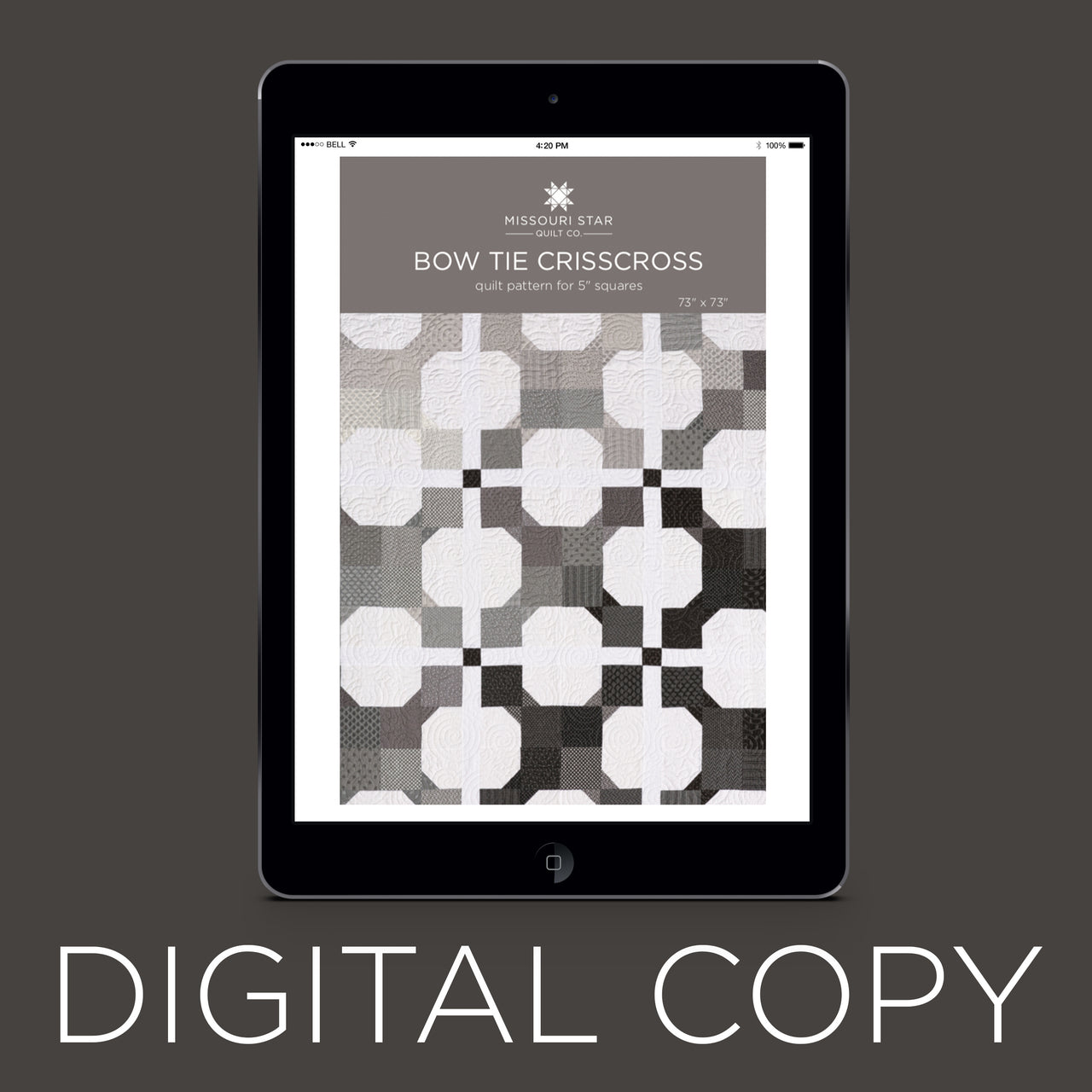 Digital Download - Bow Tie Crisscross Pattern by Missouri Star Primary Image