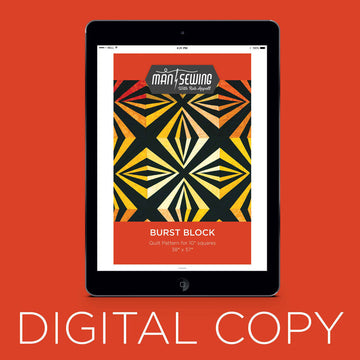 Digital Download - Burst Block Pattern from Man Sewing Primary Image