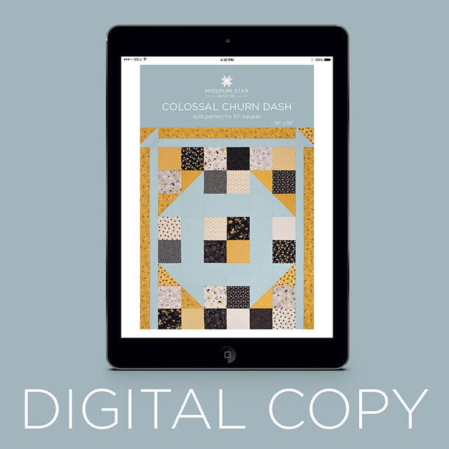 Digital Download - Colossal Churn Dash Quilt Pattern by Missouri Star Primary Image