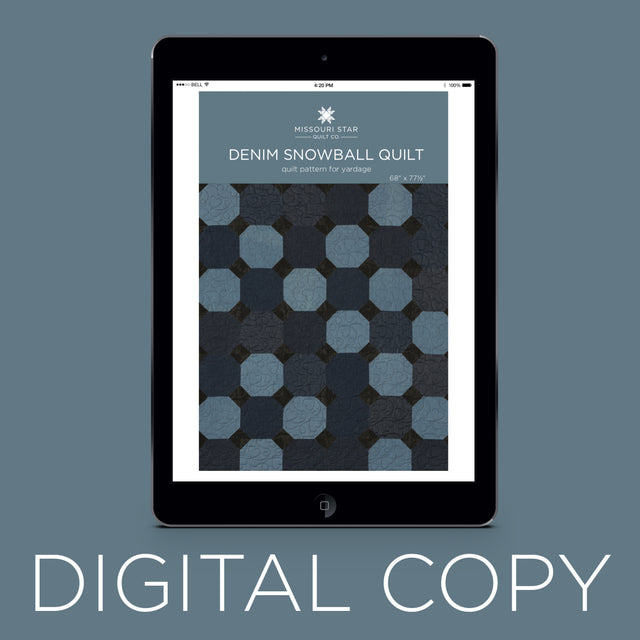 Digital Download - Denim Snowball Quilt Pattern by Missouri Star Primary Image