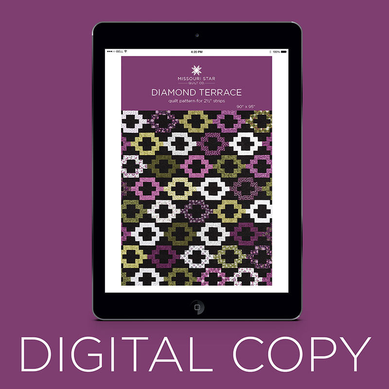 Diamond Terrace Pattern Digital Download - Diamond Terrace Quilt Pattern by Missouri Star