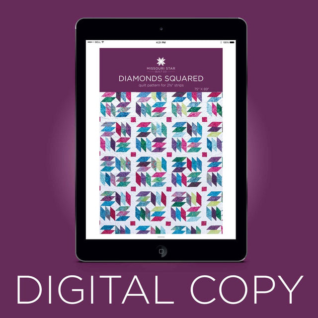 Digital Download - Diamonds Squared Quilt Pattern by Missouri Star