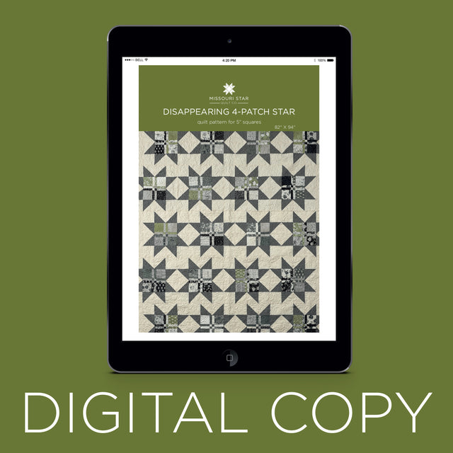 Digital Download - Disappearing 4 Patch Star Quilt Pattern by Missouri Star Primary Image