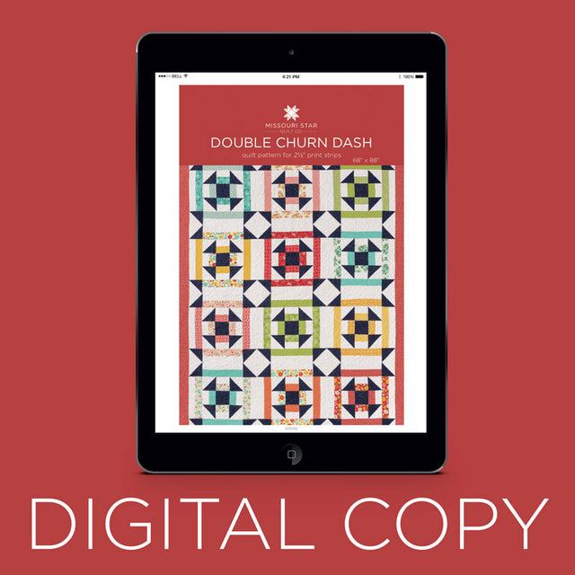 Digital Download - Double Churn Dash Quilt Pattern by Missouri Star Primary Image