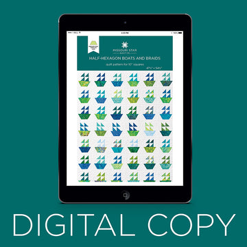 Digital Download - Half-Hexagon Boats and Braids Quilt Pattern by Missouri Star Primary Image