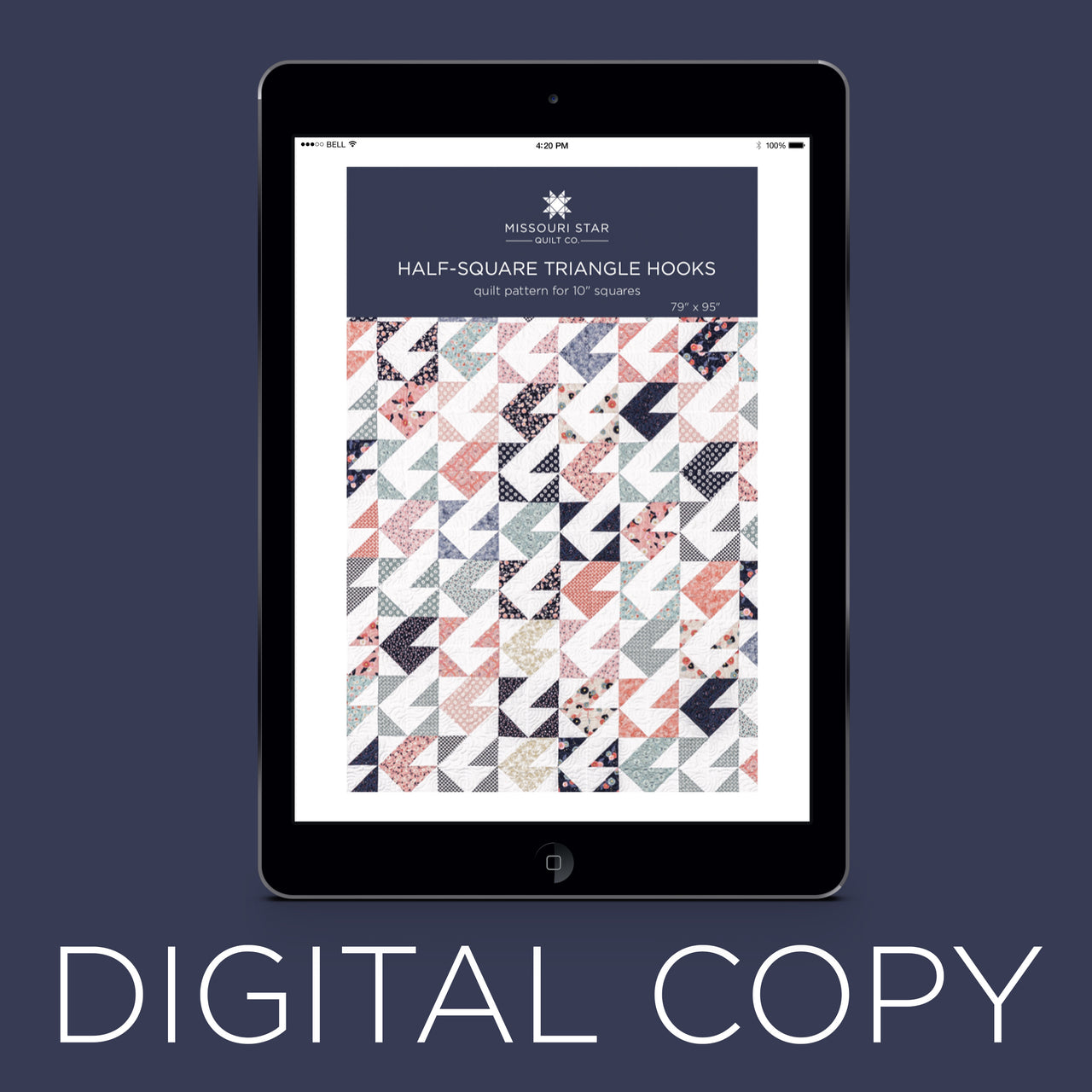 Digital Download - Half-Square Triangle Hooks Quilt Pattern by Missouri Star Primary Image