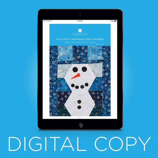 Digital Download - Half - Hexy Snowman Table Runner Pattern by Missouri Star Primary Image