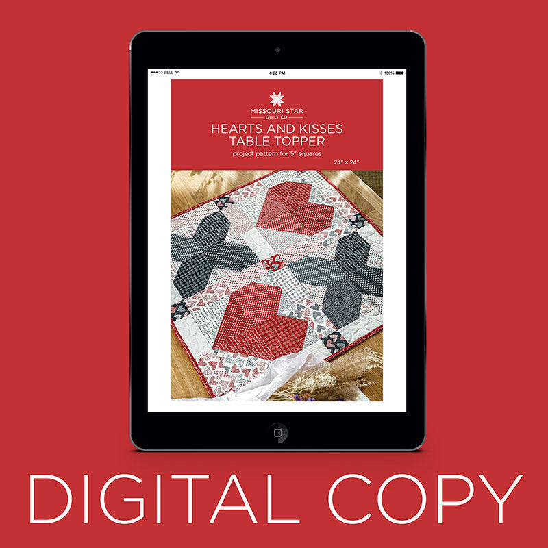 Digital Download - Hearts and Kisses Table Topper Pattern by Missouri Star Primary Image