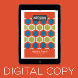Digital Download - Heidi's Hexis Quilt Pattern from Man Sewing Primary Image