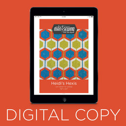 Digital Download - Heidi's Hexis Quilt Pattern from Man Sewing Primary Image