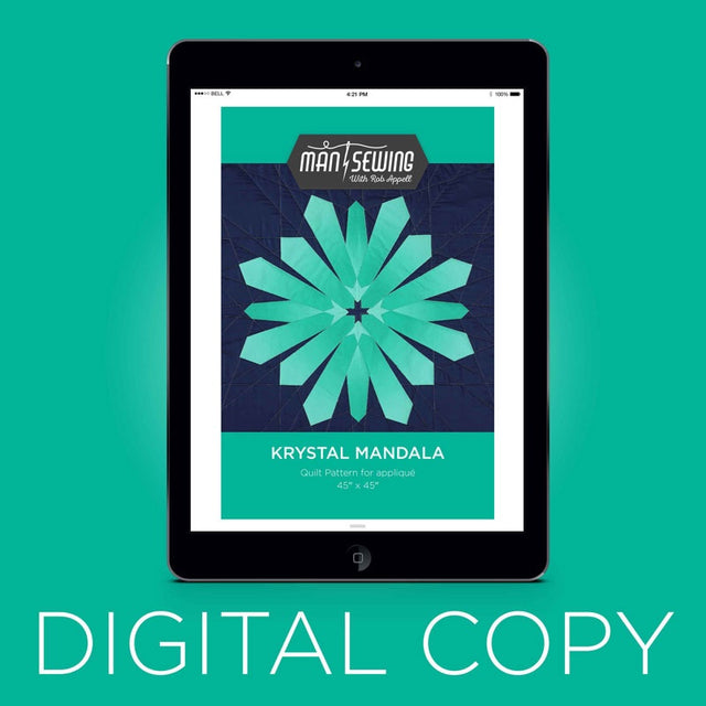 Digital Download - Krystal Mandala Quilt Pattern from Man Sewing Primary Image