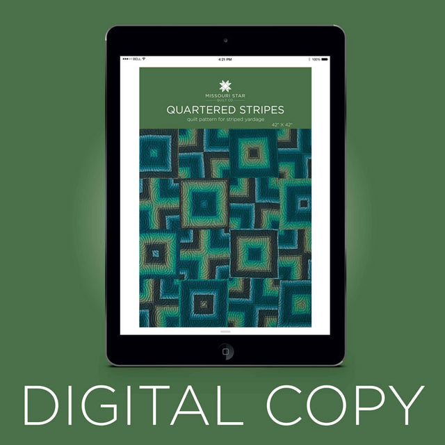Digital Download - Quartered Stripes Quilt Pattern by Missouri Star Primary Image