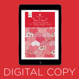 Digital Download - Quilt As You Go 2 1/2" Jewel Heart Quilt Pattern by Missouri Star Primary Image