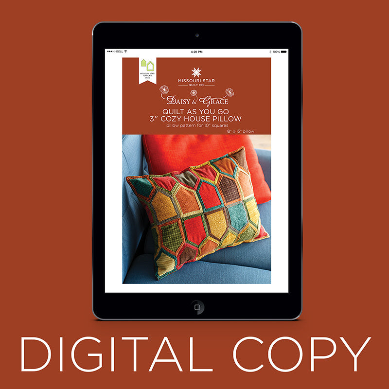 Digital Download - Quilt As You Go 3" Cozy House Pillow Pattern by Missouri Star Primary Image