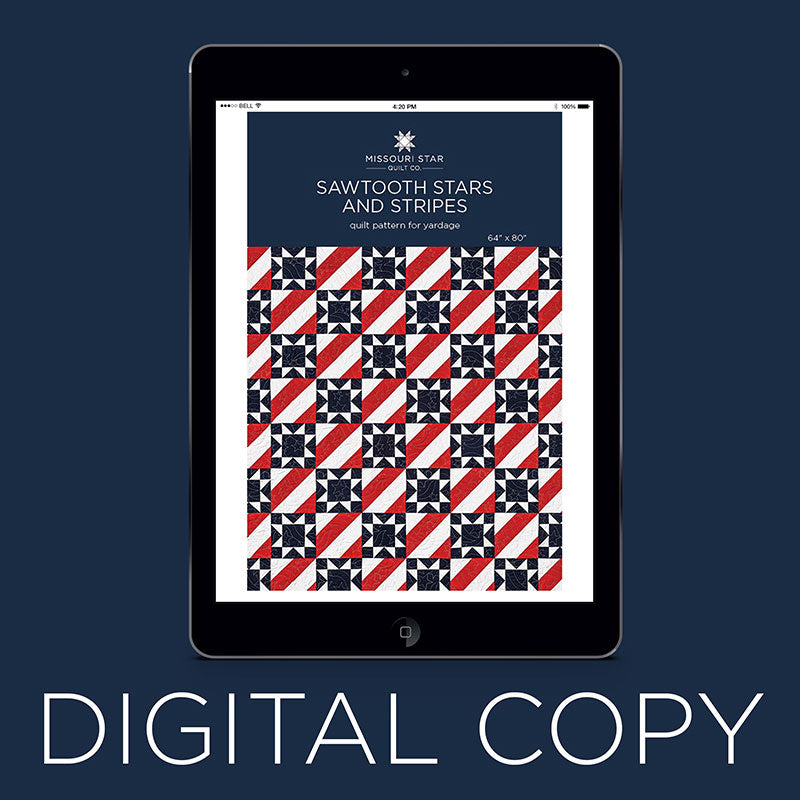 Digital Download - Sawtooth Stars and Stripes Quilt Pattern by Missouri Star Primary Image