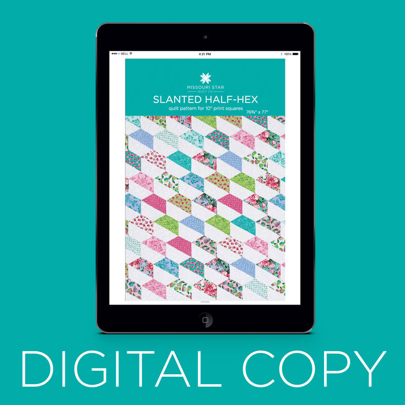 Digital Download - Slanted Half-Hex Quilt Pattern by Missouri Star Primary Image