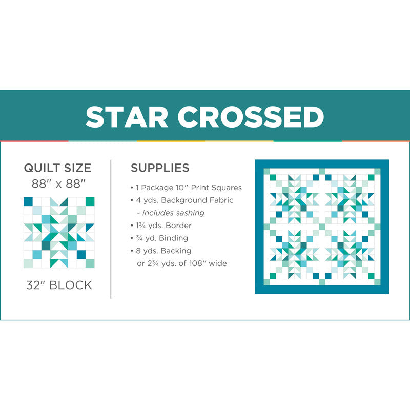 Digital Download - Star Crossed Quilt Pattern by Missouri Star Alternative View #1