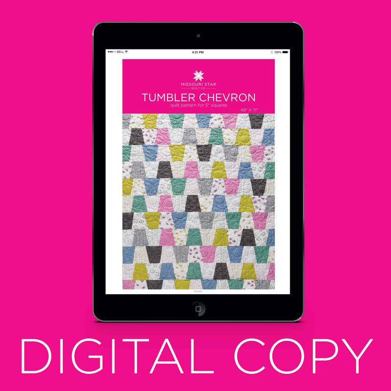 Digital Download - Tumbler Chevron Quilt Pattern by Missouri Star Primary Image