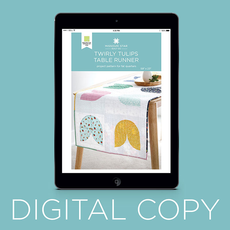 Digital Download - Twirly Tulips Table Runner by Missouri Star Primary Image