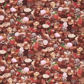 Dipped Dessert - Chocolates Yardage