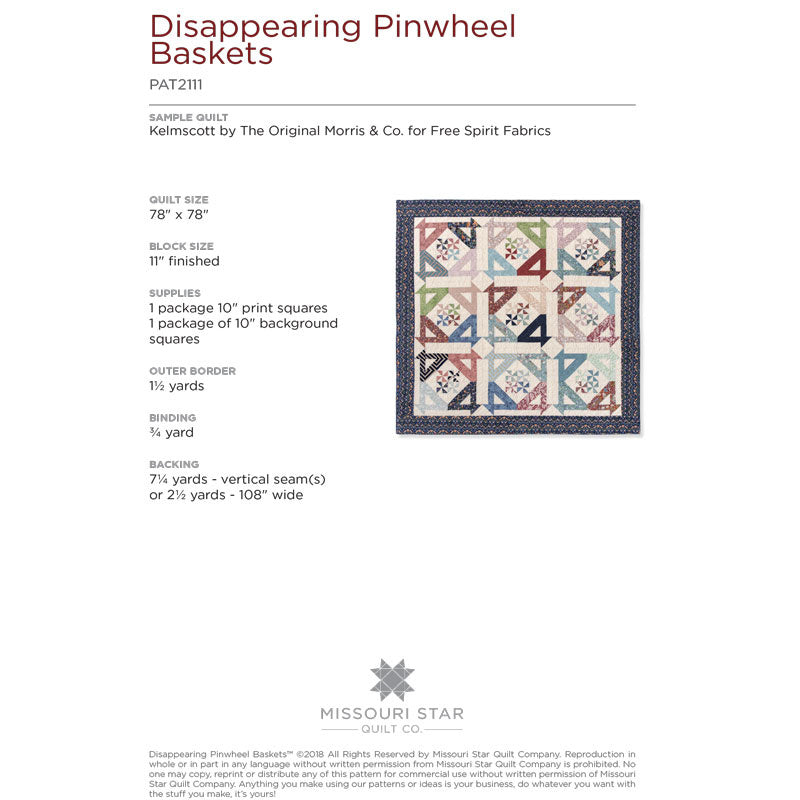 Disappearing Pinwheel Baskets by Missouri Star Alternative View #1