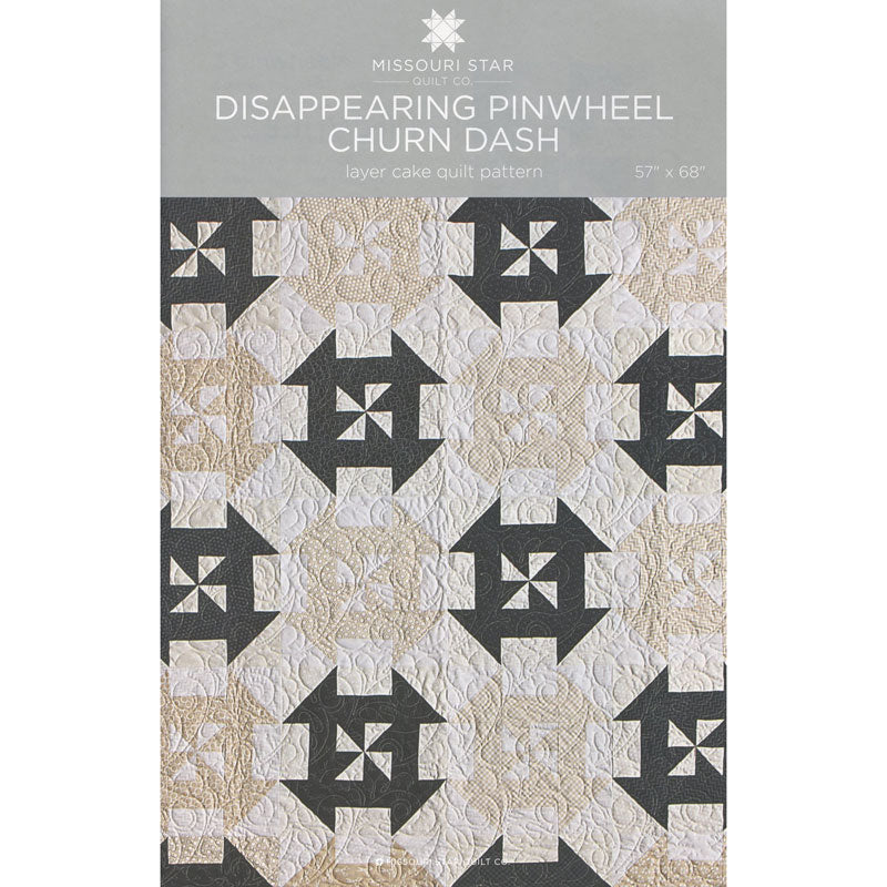 Disappearing Pinwheel Churn Dash Quilt Pattern by Missouri Star