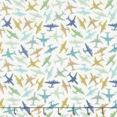 Discover - Aircraft Ivory Yardage