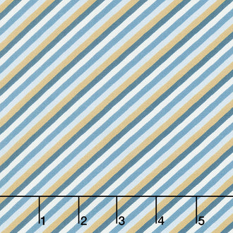 Discover - Stripe Navy Yardage