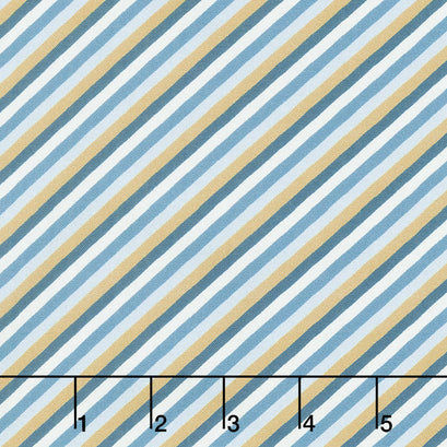 Discover - Stripe Navy Yardage