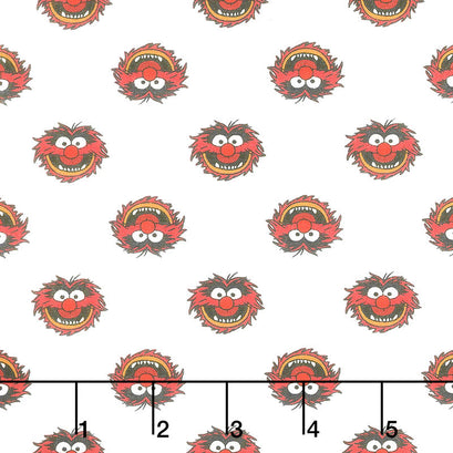 Disney The Muppets Collection - Animal White Yardage