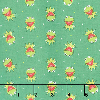Disney The Muppets Collection - Kermit the Frog Green Yardage
