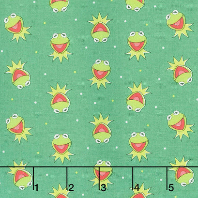 Disney The Muppets Collection - Kermit the Frog Green Yardage