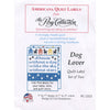 Dog Lover Quilt Labels