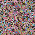 Dog On It - Carnival Scroll Black Multi Metallic Yardage Primary Image