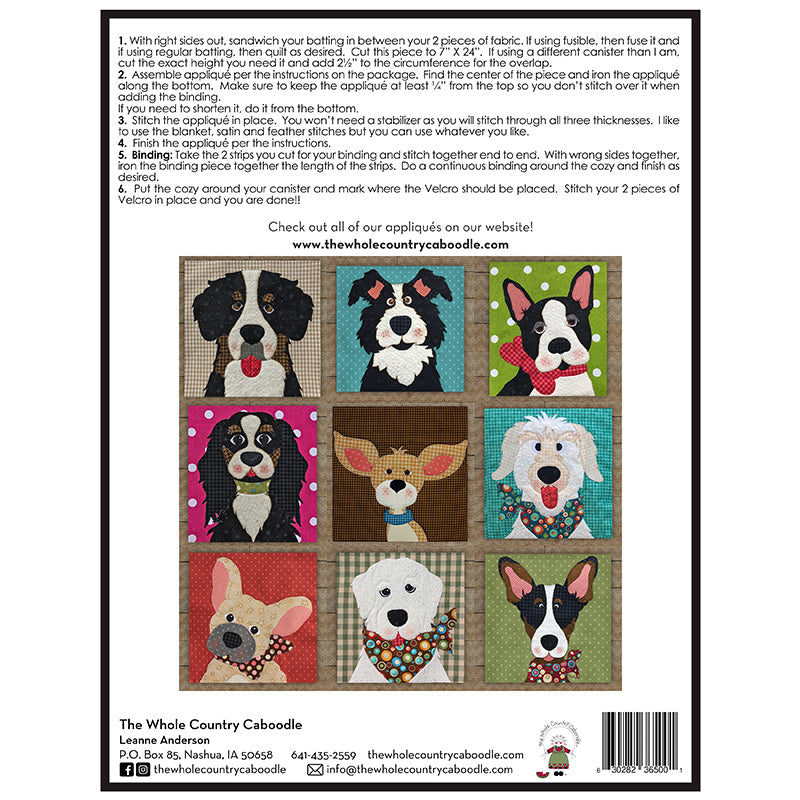 Doggy Treat Canister Cozy Pattern Alternative View #1