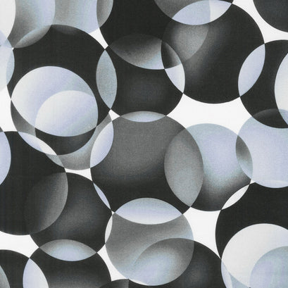 Dotcentric - Black & White Digitally Printed 108" Wide Backing