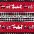 Dotty for Scottie - Scottie Stripe Black Yardage