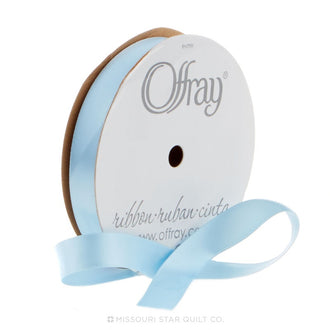 Double-Face Satin Ribbon 5/8" Light Blue