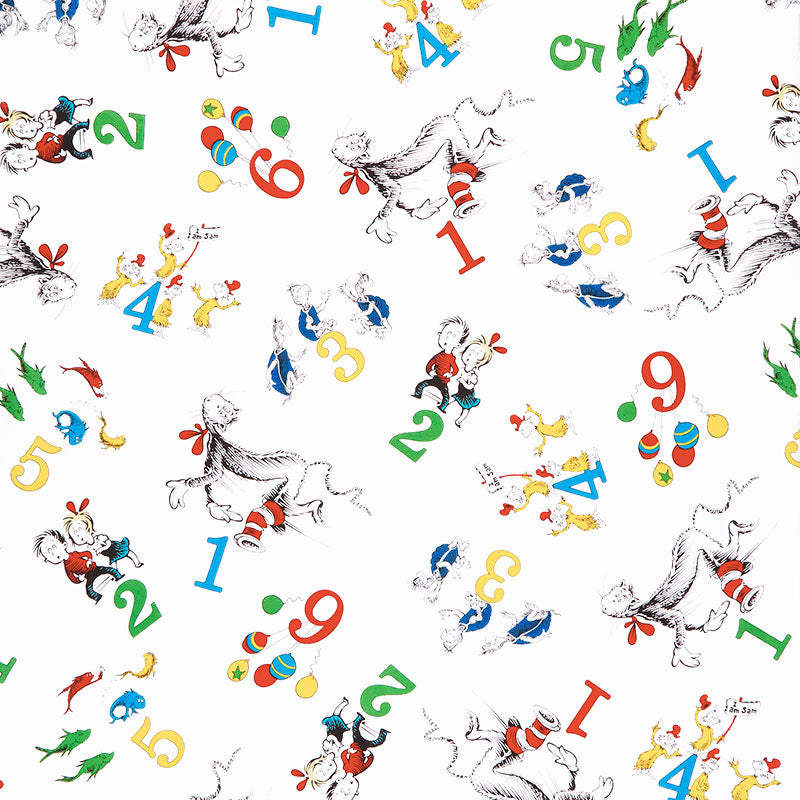 Dr. Seuss's 123 - Seuss Numbers White Yardage