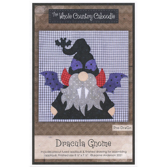 Dracula Gnome Precut Fused Appliqué Pack
