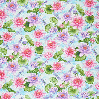 Dragonfly Garden - Dragonfly Lagoon Sky Blue Yardage