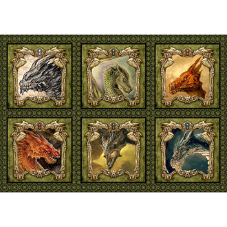 Dragons - Ancients Dragon Portraits Multi Panel